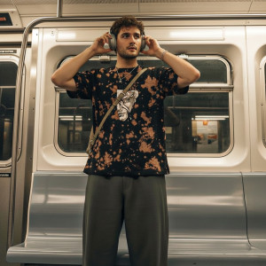 Danviy men's oversized tie-diy