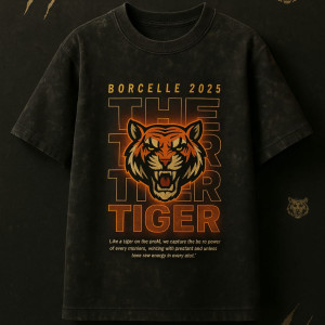 Oversized acid washed t-shirts “BORCELLE