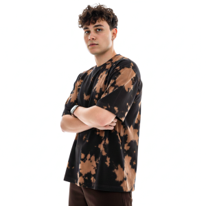 Tie Diy brown & black tee
