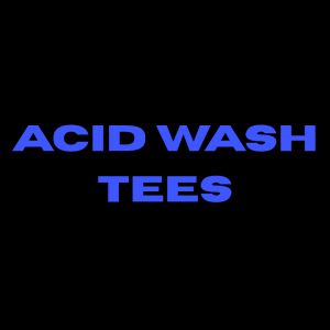 Acid washed oversized tees